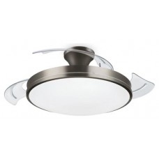 PHILIPS Ventilador techo Luz Bliss DC 28w Nickel