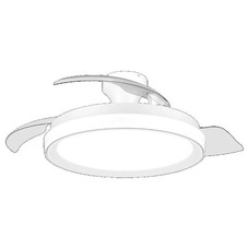 PHILIPS Ventilador techo Luz Bilss106c 28+35W Bl B