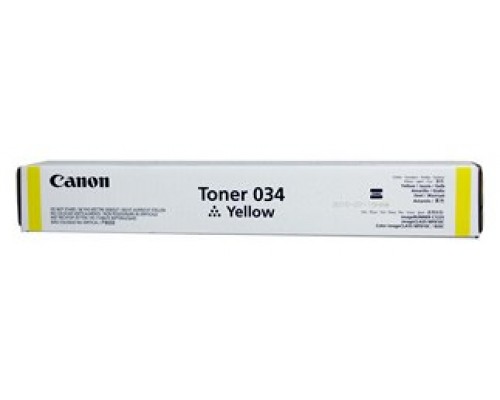 Toner canon 034 yellow 7300 paginas