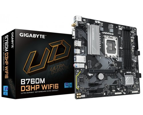 GIGABYTE B760M D3HP WIFI6 placa base Intel B760 Express LGA 1700 micro ATX