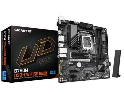 GIGABYTE B760M DS3H WIFI6E GEN5 Intel B760 Express LGA 1700 micro ATX