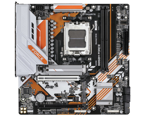 GIGABYTE B850M FORCE Placa Base &acirc;&euro;&ldquo; Compatible con procesadores AMD Ryzen serie 9000, VRM digital de 8+2+2 fases, hasta 9600 MHz DDR5 (OC), 1 x M.2 PCIe 5.0 + 2 x M.2 PCIe 4.0, LAN 2.5 GbE, USB 3.2 Gen 2