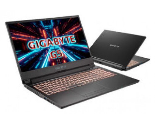 Gigabyte G series G5 KD-52ES123SD ordenador portatil i5-11400H PortÃ¡til 39,6 cm (15.6") Full HD IntelÂ® Coreâ„¢ i5 16 GB DDR4-SDRAM 512 GB SSD NVIDIA GeForce RTX 3060 Wi-Fi 6 (802.11ax) FreeDOS Negro