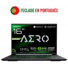 GIGABYTE AERO X16 2WHA3PTC65AH ordenador portatil Copilot+ PC AMD Ryzen AI 9 HX 370 Port&Atilde;&iexcl;til 40,6 cm (16") WQXGA 32 GB DDR5-SDRAM 2 TB SSD NVIDIA GeForce RTX 5070 Wi-Fi 6E (802.11ax) Windows 11 Pro Gris