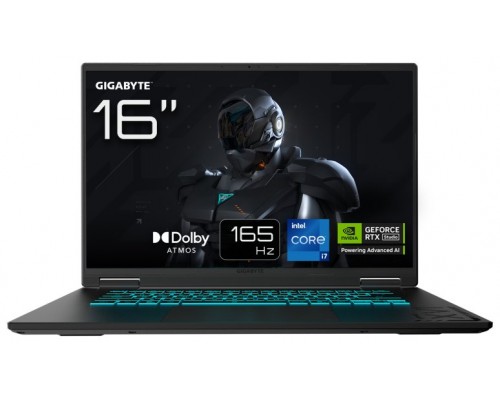 GIGABYTE Gaming A16 CVHI3ES864SD IntelÂ® Coreâ„¢ i7 40,6 cm (16") DDR5-SDRAM NVIDIA GeForce RTX 5060 Wi-Fi 6E (802.11ax) FreeDOS Negro
