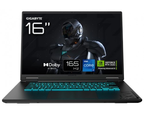 GIGABYTE GAMING A16 CWHI3PT864SD ordenador portatil IntelÂ® Coreâ„¢ i7 i7-13620H PortÃ¡til 40,6 cm (16") WUXGA 32 GB DDR5-SDRAM 1 TB SSD NVIDIA GeForce RTX 5070 Wi-Fi 6E (802.11ax) FreeDOS Negro
