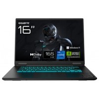GIGABYTE GAMING A16 CWHI3ES864SH ordenador portatil IntelÂ® Coreâ„¢ i7 40,6 cm (16") DDR5-SDRAM NVIDIA GeForce RTX 5070 Wi-Fi 6E (802.11ax) Windows 11 Home Negro