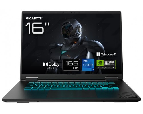 GIGABYTE GAMING A16 CWHI3PT864SH ordenador portatil IntelÂ® Coreâ„¢ i7 i7-13620H PortÃ¡til 40,6 cm (16") WUXGA 32 GB DDR5-SDRAM 1 TB SSD NVIDIA GeForce RTX 5070 Wi-Fi 6E (802.11ax) Windows 11 Home Negro