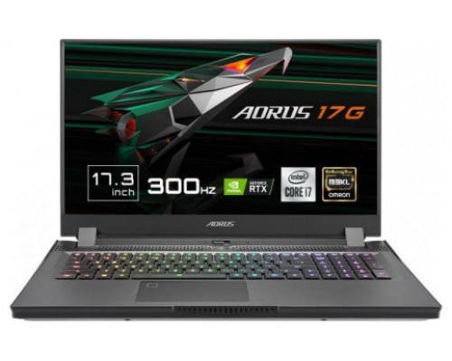 AORUS 17G KD-72ES325SD ordenador portatil i7-11800H PortÃ¡til 43,9 cm (17.3") Full HD IntelÂ® Coreâ„¢ i7 16 GB DDR4-SDRAM 512 GB SSD NVIDIA GeForce RTX 3060 Wi-Fi 6 (802.11ax) Negro
