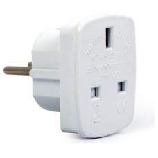 Gembird A-AC-UKEU-001 adaptador de enchufe el&Atilde;&copy;ctrico Tipo G (RU) Tipo F Blanco