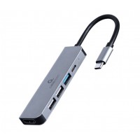 Gembird A-CM-COMBO5-03 base para portÃ¡til y replicador de puertos AlÃ¡mbrico USB 3.2 Gen 1 (3.1 Gen 1) Type-C Plata