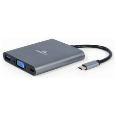 Gembird A-CM-COMBO6-01 base para portÃ¡til y replicador de puertos USB 3.2 Gen 1 (3.1 Gen 1) Type-C Gris