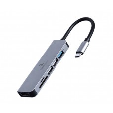 Gembird A-CM-COMBO6-02 base para portÃ¡til y replicador de puertos AlÃ¡mbrico USB 3.2 Gen 1 (3.1 Gen 1) Type-C Gris