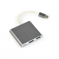 Gembird A-CM-HDMIF-02-SG Adaptador grÃ¡fico USB 3840 x 2160 Pixeles Gris