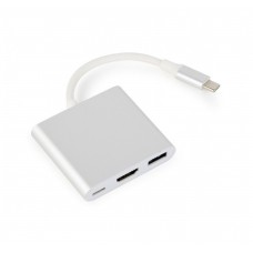 Gembird A-CM-HDMIF-02-SV Adaptador grÃ¡fico USB Plata