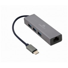 Gembird A-CMU3-LAN-01 base para portÃ¡til y replicador de puertos USB 3.2 Gen 1 (3.1 Gen 1) Type-C Gris