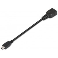 AISENS A101-0033 cable USB USB 2.0 0,15 m Mini-USB B USB A Negro