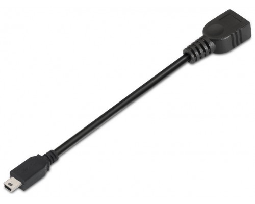AISENS A101-0033 cable USB USB 2.0 0,15 m Mini-USB B USB A Negro