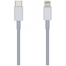 Aisens Cable Lightning-M a USB-C 2.0-M blanco 1.0m