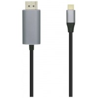 AISENS A109-0395 adaptador de cable de vÃ­deo 1,8 m USB Tipo C Aluminio, Negro