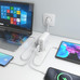 AISENS Cargador Sobremesa GaN 140W, 3x USB-C PD3.1 QC4.0 QC5.0, 1x USB-A QC3.0, Blanco