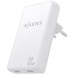 AISENS Cargador De Pared GaN Ultra Delgado 65W, 2xUSB-C PD3.0 QC4.0, Blanco
