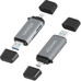 AISENS ASCR-2AC11-GR lector de tarjeta USB 3.2 Gen 1 (3.1 Gen 1) Type-A/Type-C