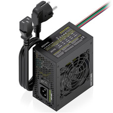 AISENS Fuente Alimentacion SFX 500W con Cable de Alimentacion OEM, Negra