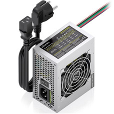 AISENS Fuente Alimentacion SFX 500W con Cable de Alimentacion OEM, Plata