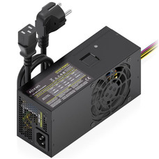 AISENS Fuente Alimentacion TFX 500W con Cable de Alimentacion OEM, Negra