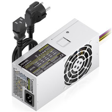 AISENS Fuente Alimentacion TFX 500W con Cable de Alimentacion OEM, Plata