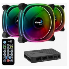 PACK 3xVENTILADORES + HUB H66F Y CONTROLADORA AEROCOOL