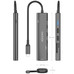 AISENS USB-C Dock 7 en 1, USB-C A, 1x HDMI, 2x USB-A USB2.0, 1x USB-A USB3.0, 1x USB-C PD 100W, 1x SD, 1x MicroSD, Gris, 15cm