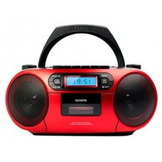RADIO CD BLUETOOTH PORTABLE AIWA BOOMBOX BBTU-550 ROJO