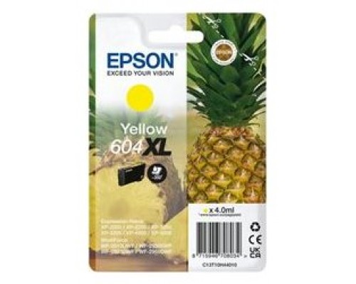 Epson 604XL cartucho de tinta 1 pieza(s) Original Alto rendimiento (XL) Amarillo