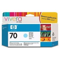 HP 70 130-ml Light Cyan DesignJet Ink Cartridge cartucho de tinta 1 pieza(s) Original Rendimiento estÃ¡ndar
