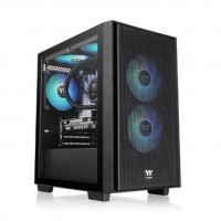Thermaltake Versa H16 TG ARGB Micro Torre Negro