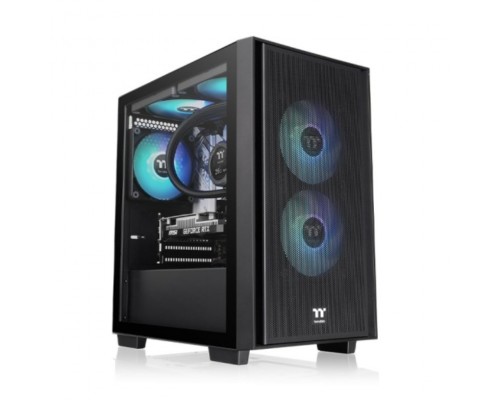 Thermaltake Versa H16 TG ARGB Micro Torre Negro