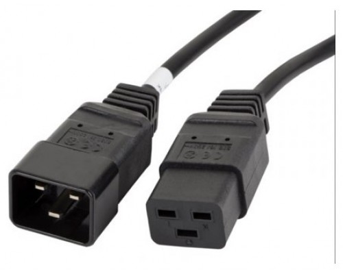 Lanberg CA-C19E-10CC-0018-BK cable de transmisi&Atilde;&sup3;n Negro 1,8 m C19 acoplador C20 acoplador