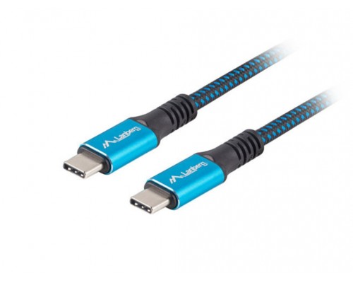 Lanberg CA-CMCM-45CU-0005-BK cable USB USB4 Gen 2x2 0,5 m USB C Negro, Azul