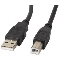 Lanberg CA-USBA-11CC-0010-BK cable USB USB 2.0 1 m USB B Negro