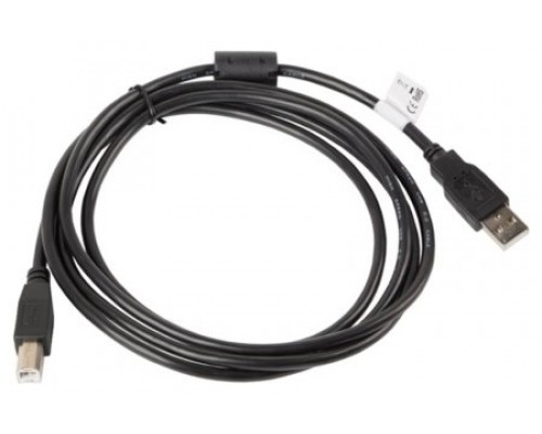 Lanberg CA-USBA-11CC-0030-BK cable USB USB 2.0 3 m USB B Negro