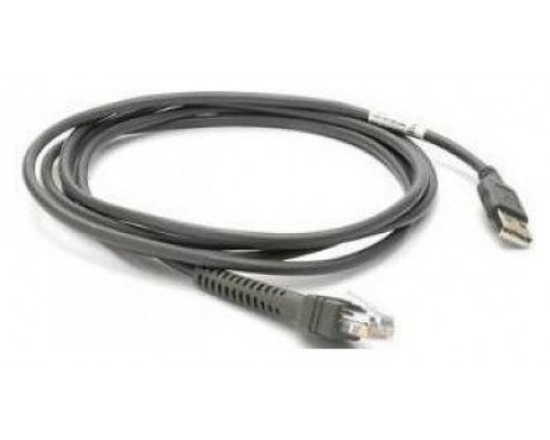 Zebra CBA-U21-S07ZBR cable de serie Negro 2,1 m USB EAS