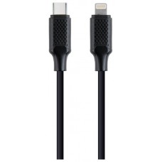 Gembird CC-USB2-CM8PM-1.5M cable de conector Lightning 1,5 m Negro