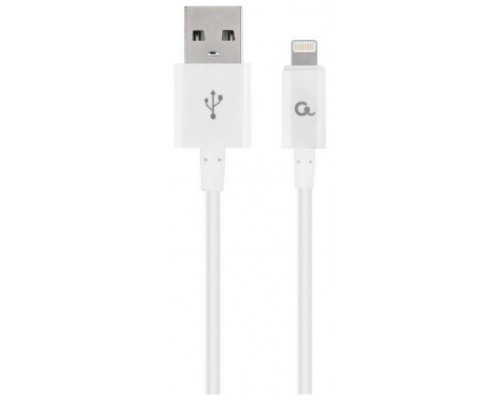 Cablexpert CC-USB2P-AMLM-2M-W cable de conector Lightning Blanco