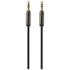 Gembird Cable CCAP-444-0.75M (Mini Jack M - Mini Jack M; 0,75m; black color) cable de audio 3,5mm Negro