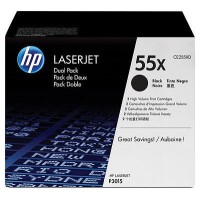 HP 55X 2-pack High Yield Black Original LaserJet Toner Cartridges cartucho de tÃ³ner 2 pieza(s)