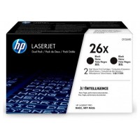 HP 26X 2-pack High Yield Black Original LaserJet Toner Cartridges cartucho de tÃ³ner 2 pieza(s)