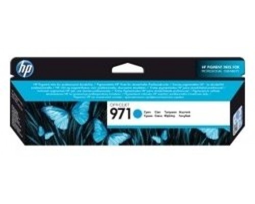 HP 971 Cyan Original Ink Cartridge cartucho de tinta 1 pieza(s) Rendimiento estÃ¡ndar