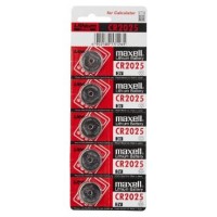 PILAS CR2025 MAXELL CR2025-B5 3V BLISTER 5 UNIDADES